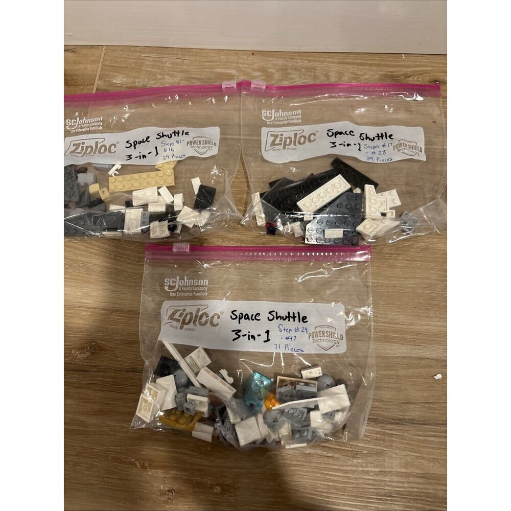 Lego Creator 3 In 1: Space Shuttle #31134 / 144 Pieces / 100% Complete Orig Box - Picture 10 of 16